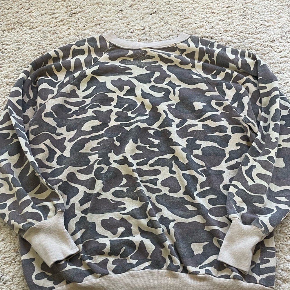 Gray and Brown Crewneck Sweater with Bold Knit Design